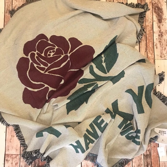 Chinatown Market x UO Throw Woven Blanket Jacquard - Picture 3 of 7